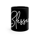 Black Mug 11oz - Blessed