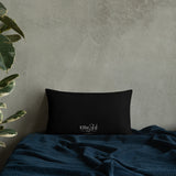 Throw Pillow Black 20in x 12in - Brave