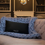 Throw Pillow Black 20in x 12in - Brave