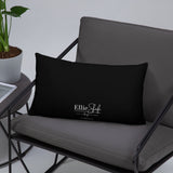 Throw Pillow Black 20in x 12in - Brave