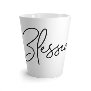 Latte mug White - Blessed