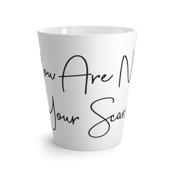 Latte mug White - You Are Not Your Scars®
