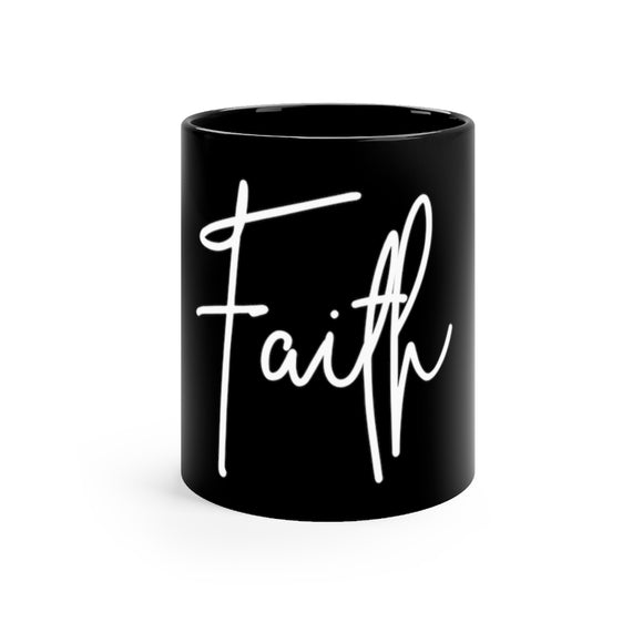 Black Mug 11oz - Faith