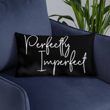 Throw Pillow White 20in x 12in - Perfectly Imperfect