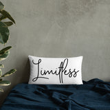 Throw Pillow White 20in x 12in - Limitless