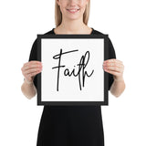Framed Photo Paper Poster - Faith