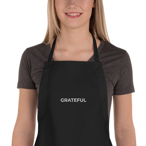 Embroidered Apron - GRATEFUL