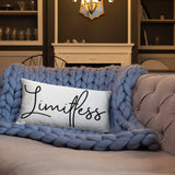 Throw Pillow White 20in x 12in - Limitless